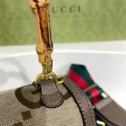 Gucci Bamboo 1947 Canvas Mini Top Handle Bag