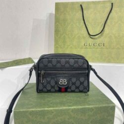 GUCCI X BALENCIAGA BB Supreme Monogram Mini Shoulder Bag