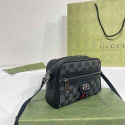 GUCCI X BALENCIAGA BB Supreme Monogram Mini Shoulder Bag