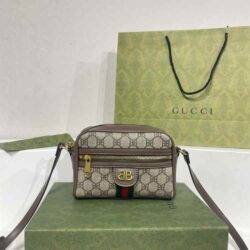 GUCCI X BALENCIAGA BB Supreme Monogram Mini Shoulder Bag