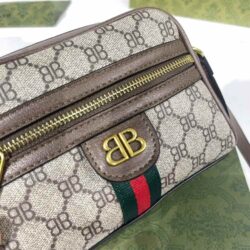 GUCCI X BALENCIAGA BB Supreme Monogram Mini Shoulder Bag