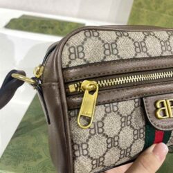 GUCCI X BALENCIAGA BB Supreme Monogram Mini Shoulder Bag