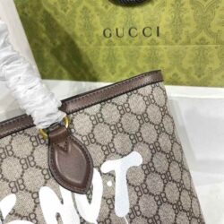 GUCCI X BALENCIAGA BB Supreme Monogram Graffiti Medium Tote replica