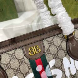 GUCCI X BALENCIAGA BB Supreme Monogram Graffiti Medium Tote replica