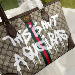 GUCCI X BALENCIAGA BB Supreme Monogram Graffiti Medium Tote replica