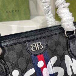 GUCCI X BALENCIAGA BB Supreme Monogram Graffiti Medium Tote replica