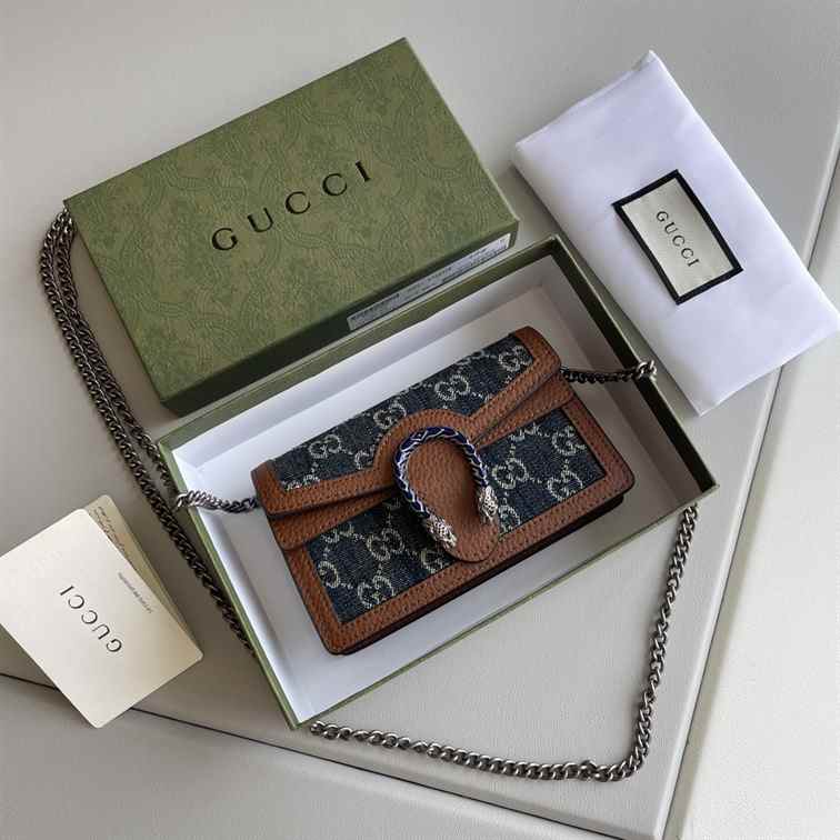 Gucci Dionysus GG Denim Supreme Super Mini Bag replica