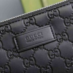 Gucci GG Leather Supreme Wide Messenger replica