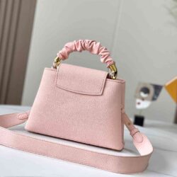 LOUIS VUITTON Taurillon Scrunchie Capucines BB replica