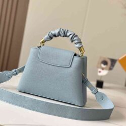 LOUIS VUITTON Taurillon Scrunchie Capucines BB replica