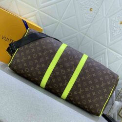 Louis Vuitton KEEPALL BANDOULIÈRE 50 Monogram Macassar Bag replica