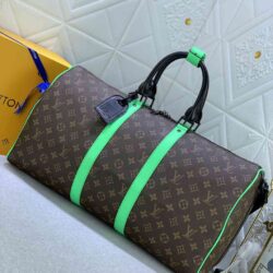 Louis Vuitton KEEPALL BANDOULIÈRE 50 Monogram Macassar Bag replica