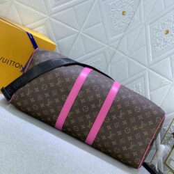 Louis Vuitton KEEPALL BANDOULIÈRE 50 Monogram Macassar Bag replica