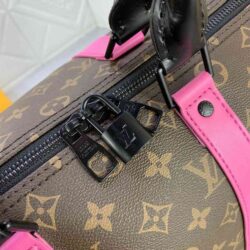 Louis Vuitton KEEPALL BANDOULIÈRE 50 Monogram Macassar Bag replica