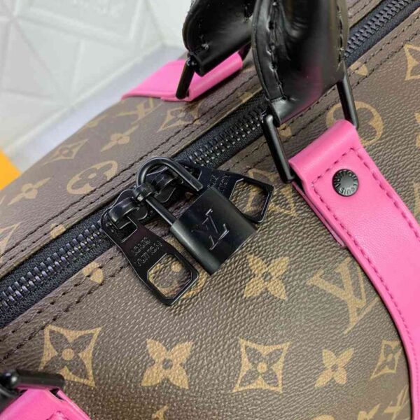 Louis Vuitton KEEPALL BANDOULIÈRE 50 Monogram Macassar Bag replica