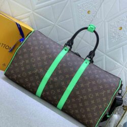 Louis Vuitton KEEPALL BANDOULIÈRE 50 Monogram Macassar Bag replica