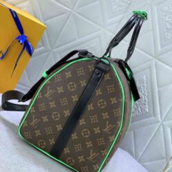 Louis Vuitton KEEPALL BANDOULIÈRE 50 Monogram Macassar Bag replica