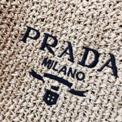 Prada Large Raffia Tote Bag Natural replica