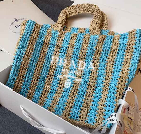 Prada Large Raffia Tote Bag replica