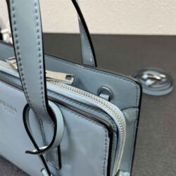 Prada Re-Edition Brushed-Leather Mini Handbag replica