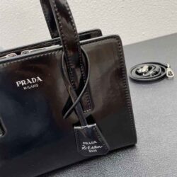 Prada Re-Edition Brushed-Leather Mini Handbag replica