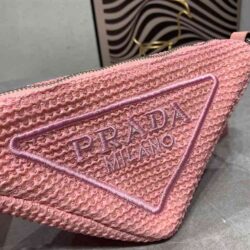 Prada Raffia Triangle Bag replica