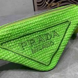 Prada Raffia Triangle Bag replica