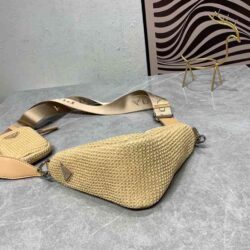 Prada Raffia Triangle Bag replica