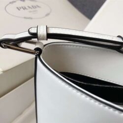 Prada Mini Brushed-Leather Bucket Bag replica