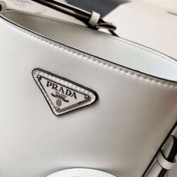 Prada Mini Brushed-Leather Bucket Bag replica