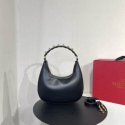 Valentino Garavani STUD SIGN CALFSKIN HOBO BAG replica