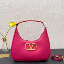 Valentino Garavani STUD SIGN CALFSKIN HOBO BAG replica