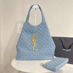 YSL ICARE MAXI SHOPPING BAG DENIM replica