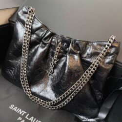 YSL Pac Pac Ruched Hobo replica