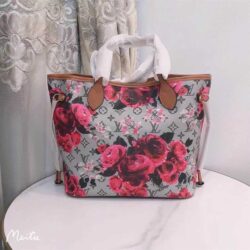 Louis Vuitton NEVERFULL MM TOTE BAG Garden Flowers