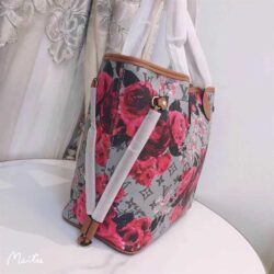 Louis Vuitton NEVERFULL MM TOTE BAG Garden Flowers