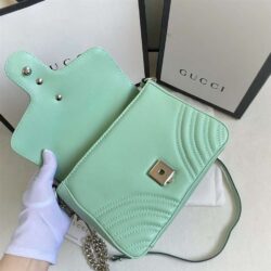 Gucci Marmont Gg Mini Matelasse Leather Top Handle replica