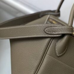 HERMÈS LINDY 26CM CLEMENCE ETOUPE 18 GOLD HARDWARE