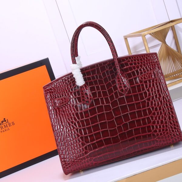 Hermès Birkin 30 Rouge H Niloticus Crocodile