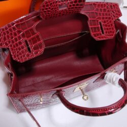 Hermès Birkin 30 Rouge H Niloticus Crocodile