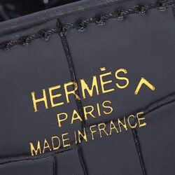 Hermès Birkin 30 Black Shiny Porosus Croc replica