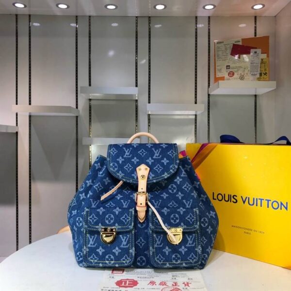 Louis Vuitton Monogram Denim Sac A Dos GM Backpack