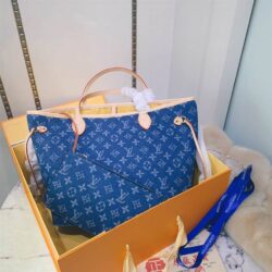 Louis Vuitton Neverfull Classic Tote Denim Style