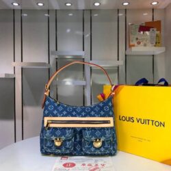 Louis Vuitton Monogram Denim Baggy PM Bag replica