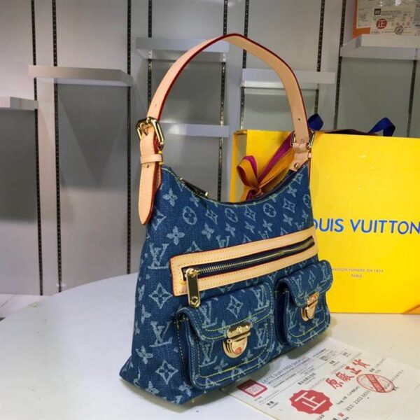 Louis Vuitton Monogram Denim Baggy PM Bag replica