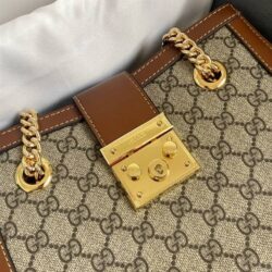 Gucci Small GG Supreme Padlock Shoulder Bag