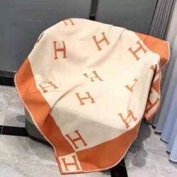 Hermes Plaid Avalon III blanket