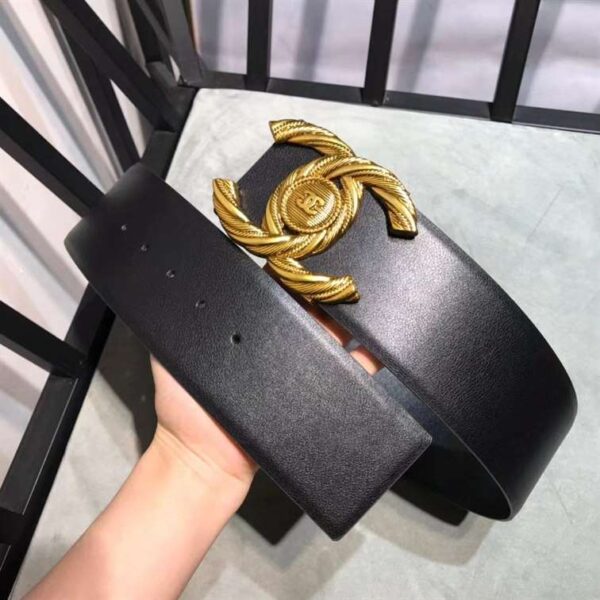 Chanel Glazed Calfskin CC Belt