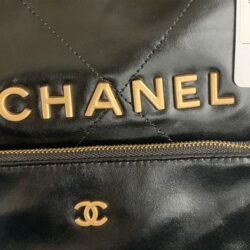 Chanel 22 Small Shiny Calfskin & Gold-Tone Metal