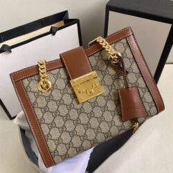 Gucci Small GG Supreme Padlock Shoulder Bag